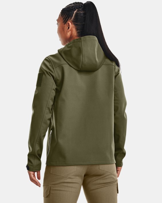 Women's UA Tactical Softshell Jacket, Green, pdpMainDesktop image number 1